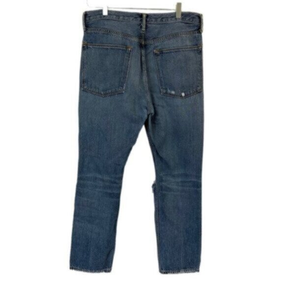 Vince | Medium Wash High Rise Distressed Denim Jeans Size 31 - Picture 8 of 12